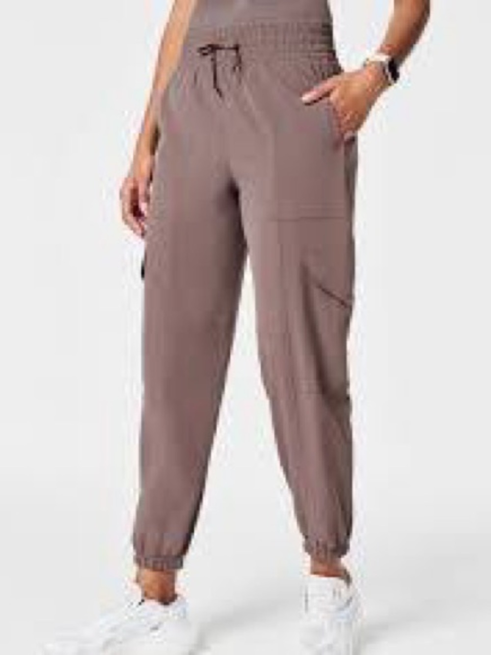 SPANX Casual Fridays Cargo Jogger Taupe Size XS